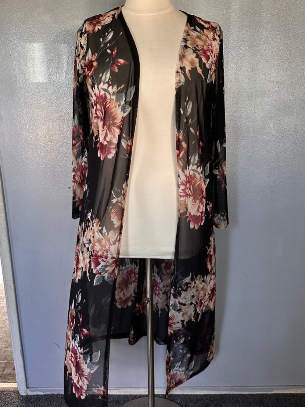 Plus Size Long Mash Cardigan 2X
